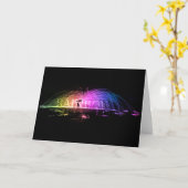 Draaiende Regenboog Kaart (Gele Bloem)