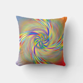 Draaiende Regenboog Kussen