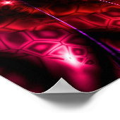 Draaiende regenboogspiraal poster (Hoek)