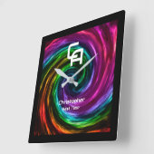Draaiende Rook Wandklok (Hoek)