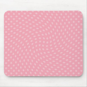 Draaiende Roze Stippen Muismat