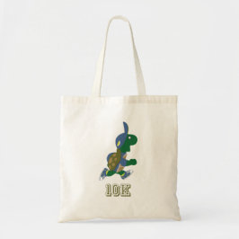 Draaiende schildpad 10K - blauw Tote Bag