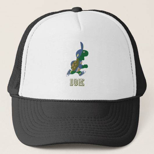Draaiende schildpad 10K - blauw Trucker Pet (Voorkant)