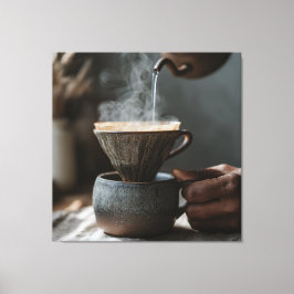 Draaiende Stoom Handmatige Giezer Canvas Afdruk