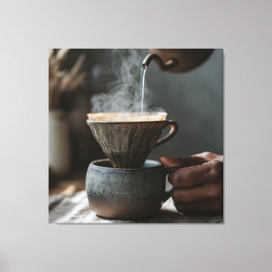 Draaiende Stoom Handmatige Giezer Canvas Afdruk (Voorkant)