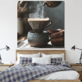 Draaiende Stoom Handmatige Giezer Canvas Afdruk (Insitu (Slaapkamer))