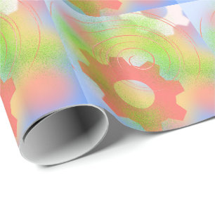 Draaiende Tandwielen Abstract Cadeaupapier