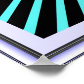 Draaiende tandwielen Optische verlichting Poster (Hoek)