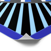 Draaiende tandwielen Optische verlichting Poster (Hoek)