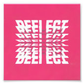 Draaiende tekst minimale poster - Roze editie (Voorkant)