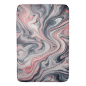 Draaiende tinten roze, grijs en wit badmat (Voorkant Verticaal)