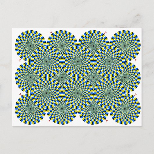 Draaiende verticale lichtstraal groene draaiende c briefkaart (Voorkant)