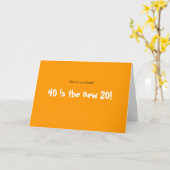 Draaiende Viering 40 Kaart (Gele Bloem)