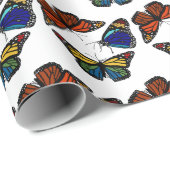 Draaiende vlinders Cute Unique Cute Cft Cadeaupapier (Rol Hoek)
