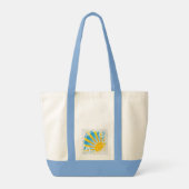 Draaiende Wolken Boven Zon Explosie Tote Bag (Achterkant)