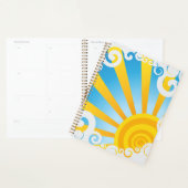 Draaiende Wolken Boven Zonne Uitbarsting Planner (Display)