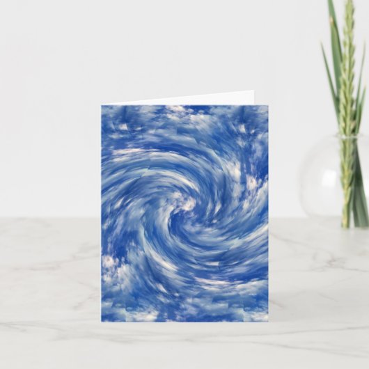 Draaiende wolken..... kaart (Voorkant)