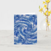 Draaiende wolken..... kaart (Gele Bloem)