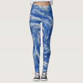 Draaiende wolken..... leggings (Voorkant)