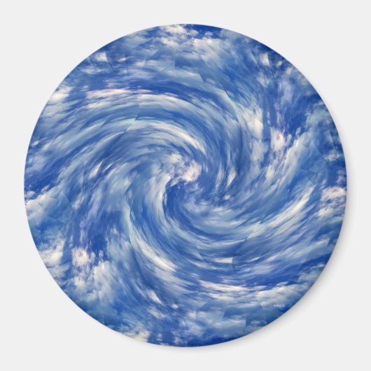 Draaiende wolken..... magneet (Voorkant)