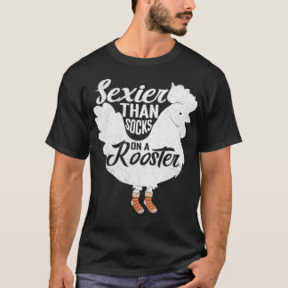 Draaier dan Sokken op een rooster voor kippen c T-shirt