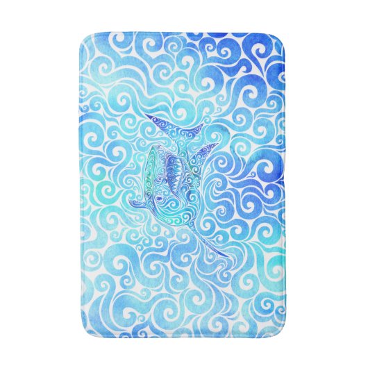 draaierhaai badmat (Voorkant Verticaal)