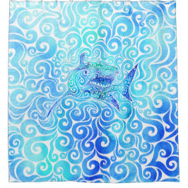 draaierhaai douchegordijn