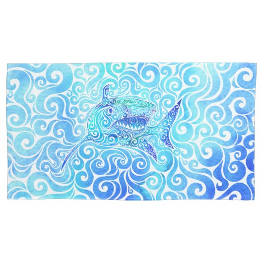 draaierhaai kussensloop (Voorkant-Links)