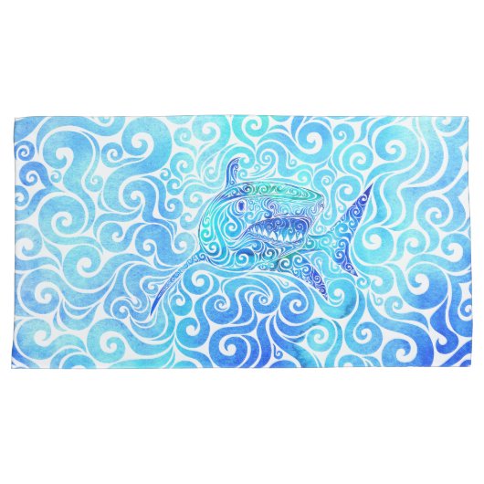 draaierhaai kussensloop (Voorkant-Rechts)