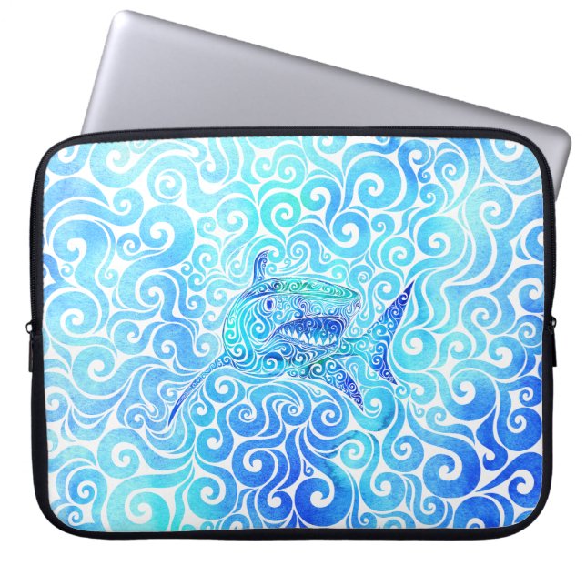 draaierhaai laptop sleeve (Voorkant)