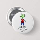Draaierig kermisbezoeker ronde button 5,7 cm (Voorkant /achterkant)