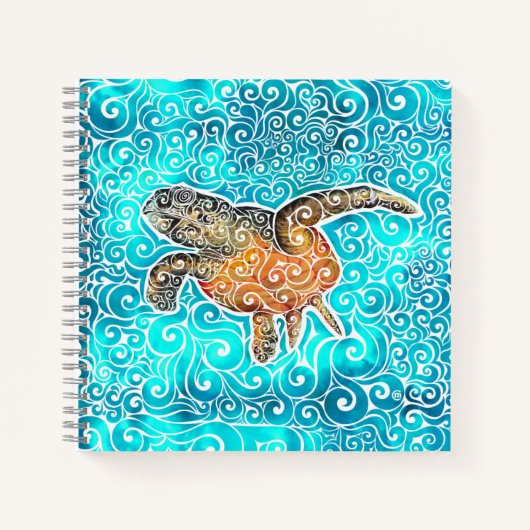 draaierige Zee-schildpad Notitieboek (Voorkant)