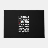 Draaigas en racewagen deurmat (Voorkant)