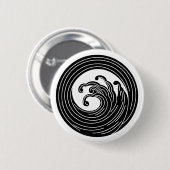 Draaigolf cirkel ronde button 5,7 cm (Voorkant /achterkant)