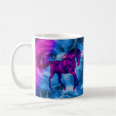 Draaiing Fractal Fantasy Horse Persoonlijk Koffiemok (Links)
