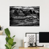 Draaikatkassen draaien, foto's met fijne kunst poster (Thuiskantoor)