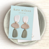 Draaikleder (afbeelding) met turquoise-kaart visitekaartje