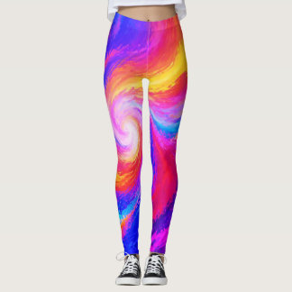 Draaikleurige Regenboog Op Maat Krappe Broek Leggings