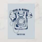 Draaiknop blauw briefkaart (Voorkant)