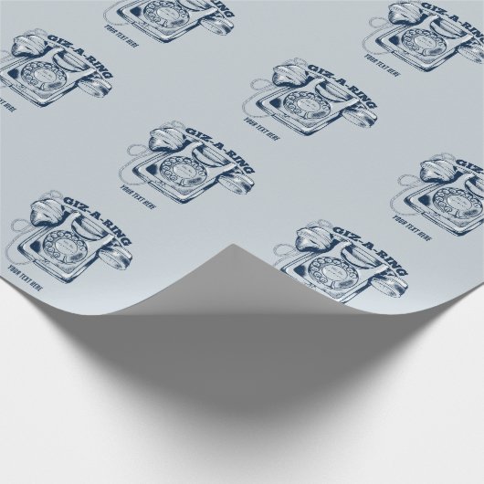 Draaiknop blauw cadeaupapier (Hoek)