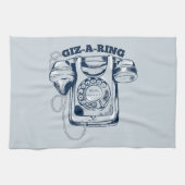 Draaiknop blauw theedoek (Horizontaal)