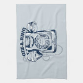 Draaiknop blauw theedoek (Verticaal)