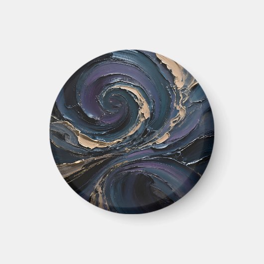 Draaikolk Abstracte Kunst Magneet (Voorkant)