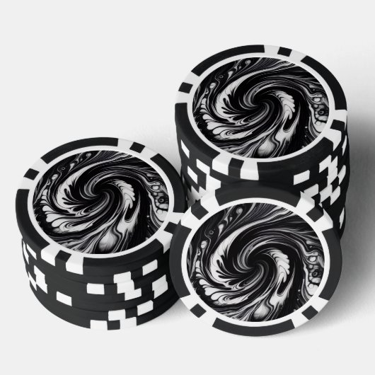 Draaikolk in een baan poker chips (Opstapeling)