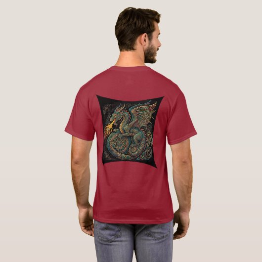 Draaikolk van de Draak T-shirt (Achterkant volledig)