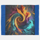 Draaikolk van Levendigheid Fleece Deken (Voorkant (Horizontaal))