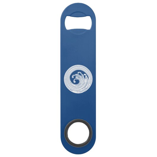 Draaikolkachtige golfcirkel speed flessenopener (Voorkant)