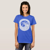 Draaikolkachtige golfcirkel t-shirt (Voorkant volledig)