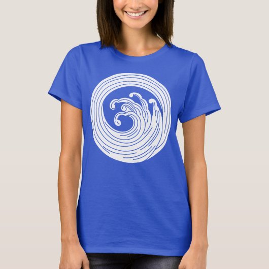 Draaikolkachtige golfcirkel t-shirt (Voorkant)