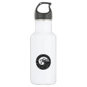 Draaikolkachtige golfcirkel waterfles (Voorkant)